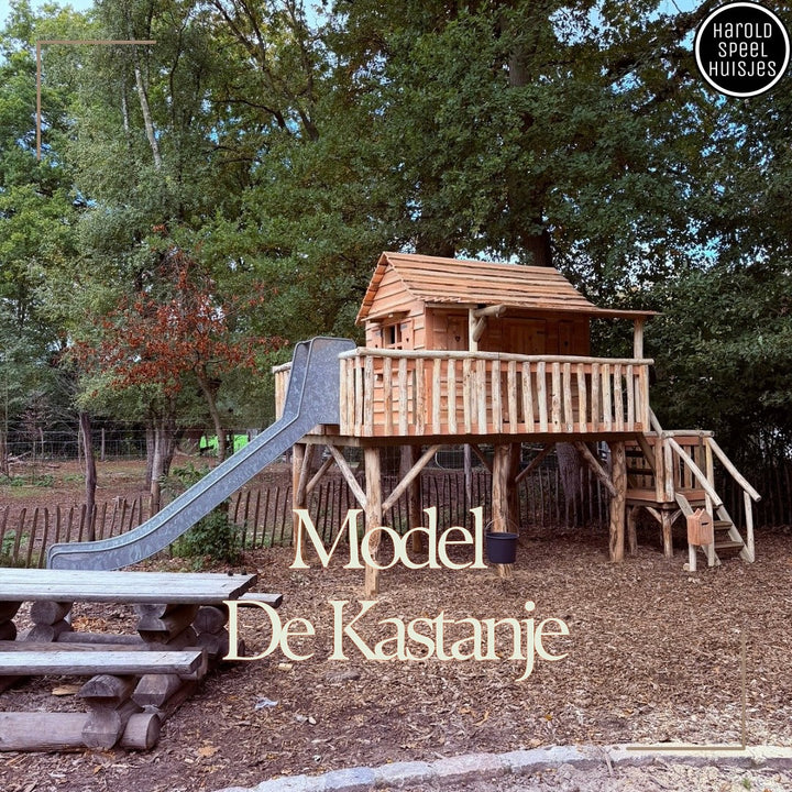 Speelhuisje De Kastanje bij Boscafé De Busjop in Heythuysen