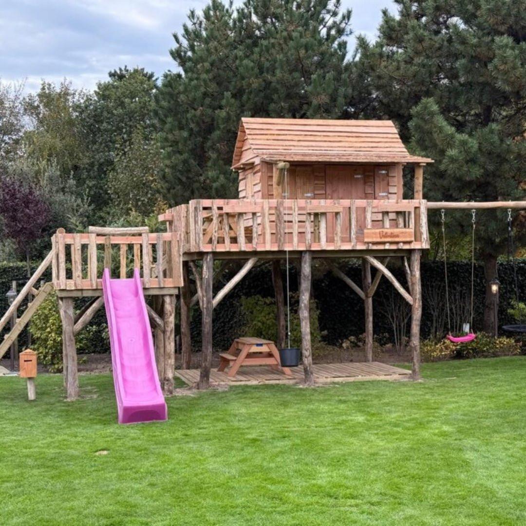 Speelhuisje de Wilg speelhuisje buiten.